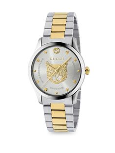 Часы G-Timeless со стальным браслетом Gucci, серебряный