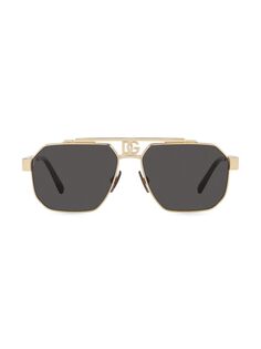 Солнцезащитные очки-авиаторы 59MM DOLCE&amp;GABBANA, золотой