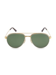 Солнцезащитные очки-авиаторы Santos De Cartier 59 мм Cartier, золотой