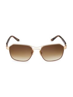 Модифицированные солнцезащитные очки Christelle 56MM Navigator Coco and Breezy, коричневый