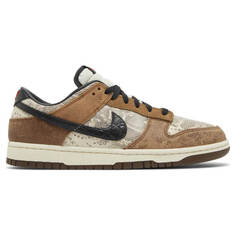 Кроссовки Nike Dunk Low Premium CO.JP Brown Snakeskin, коричневый/черный/бежевый