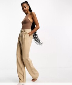 Брюки 4th &amp; Reckless Tall tailored slouchy trousers, бежевый
