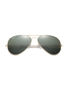 RB3025 62MM Оригинальные поляризованные солнцезащитные очки-авиаторы Ray-Ban, золотой