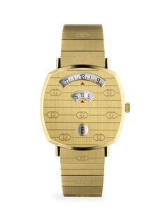 Часы-браслет Grip GG из желтого золота с PVD-покрытием Gucci, золотой