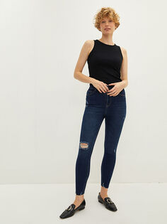 Супероблегающие женские джинсы Rodeo с высокой талией и карманами LCW Jeans