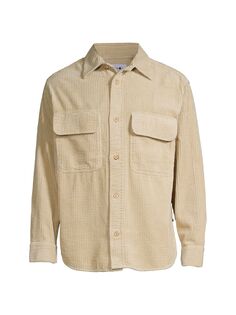 Вельветовая рубашка Folmer 1725 с длинными рукавами и пуговицами спереди NN07