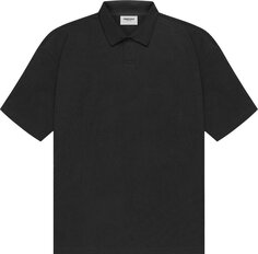 Футболка Fear of God Essentials Short-Sleeve Polo &apos;Stretch Limo&apos;, черный