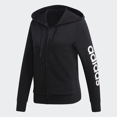 Худи Adidas Neo W E LIN FZ HD, черный/белый