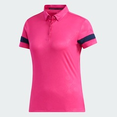Поло Adidas Golf, ярко-розовый