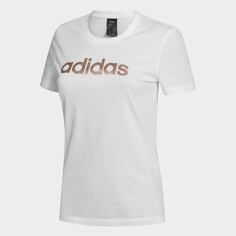 Футболка Adidas Performance Foil Linear Logo, белый