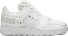 Кроссовки Nike Air Force 1 Type &apos;Triple White&apos;, белый (Размер 43 RU)