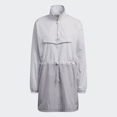 Платье Adidas Long Sleeve Windbreaker, светло-серый