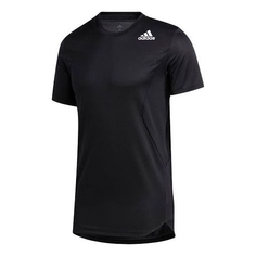 Футболка Adidas Solid Color Training Sports Short Sleeve Black, Черный