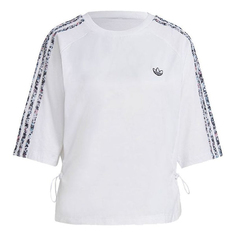Футболка Adidas originals Boxy T-shirt Casual Sports Round Neck Short Sleeve White T-Shirt, Белый