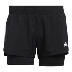 Шорты Adidas Pacer 3s 2 In 1 Training Sports Black, Черный