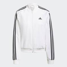 Олимпийка adidas Essentials 3-Stripes Track, белый/черный