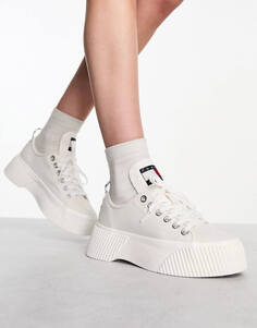 Кеды Tommy Jeans Platform Denim, белый