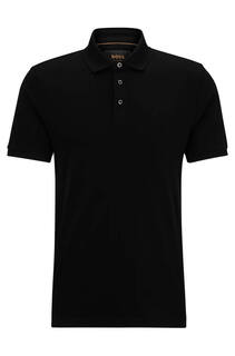 Футболка-поло Hugo Boss Mercerized Cotton Polo, черный