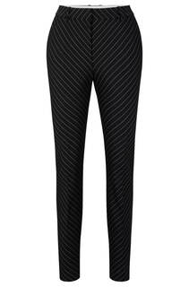 Брюки Hugo Boss Regular Fit Diagonal Striped, черный