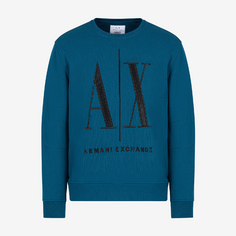 Свитшот Armani Exchange Icon Logo Crew Neck, синий