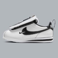 Кроссовки Nike Cortez Tongue Shroud, белый/черный