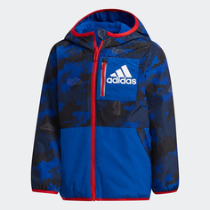 Куртка Adidas LB FL REV JKT, синий/черный/красный