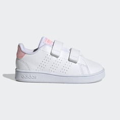 Кеды Adidas Advantage, белый/розовый