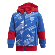 Толстовка Adidas Aero Ready Fleece Track, синий/красный