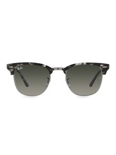 Солнцезащитные очки Clubmaster RB3016 51MM Ray-Ban, серый