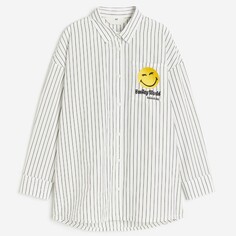 Рубашка H&amp;M Kids Printed Cotton SmileyWorld, белый H&M