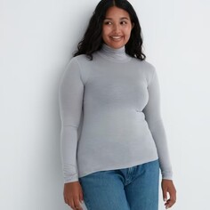 Водолазка Uniqlo Heattech Ultra Light, серый