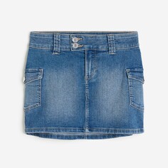 Юбка H&amp;M Kids Low-waisted Denim, синий H&M