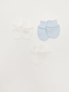 Хлопковые перчатки для маленьких мальчиков, 3 шт. LCW Baby