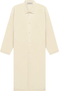 Пальто Fear of God Essentials Long Coat &apos;Eggshell&apos;, белый