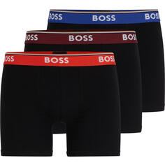 Комплект боксеров Boss Triple-Pack Of Stretch-Cotton Briefs With Logo Waistbands, 3 предмета, разноцветный