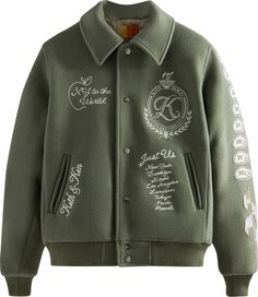 Куртка Kith Wool Varsity Jacket &apos;Folly&apos;, зеленый