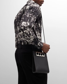 Мужская кожаная мини-сумка через плечо The Grip Alexander McQueen