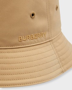 Мужская панама с логотипом в тон Burberry