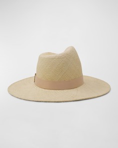 Drake Асимметричная соломенная шляпа Fedora Gigi Burris