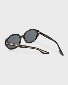 1971C Черные круглые солнцезащитные очки из ацетата KHAITE x Oliver Peoples