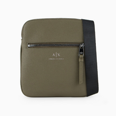 Сумка Armani Exchange Matte Flat Crossbody, хаки