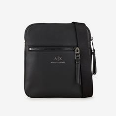 Сумка Armani Exchange Matte Flat Crossbody, черный