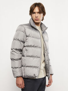 Мужское надувное пальто со стандартным узором и вертикальным воротником Xside