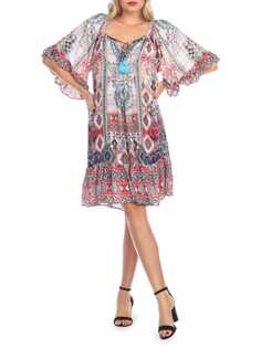 Мини-платье с богемным принтом La Moda Clothing Boho bliss