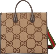 Сумка Gucci x Palace GG Jumbo Canvas Tote Bag With Web Details Beige, бежевый