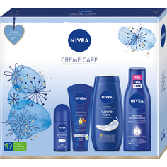 Nivea Creme Care набор: молочко для тела, 250 мл + гель для душа, 250 мл + шариковый дезодорант, 50 мл + крем для рук, 100 мл