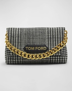 Сумка Princes of Wales Label из шерсти с ручкой сверху TOM FORD