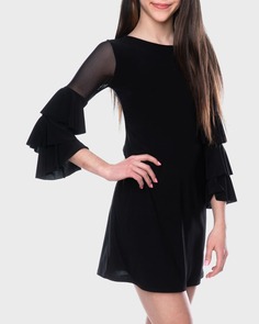 Платье-футляр с многоярусными рукавами для девочек, размер 7–16 Un Deux Trois