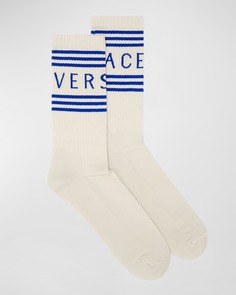 Мужские спортивные носки с логотипом Versace