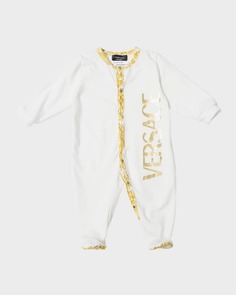 Детская футболка с логотипом Barocco Trim, размер Newborn-18M Versace